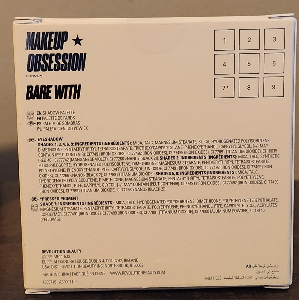 MAKEUP OBSESSION BARE WITH SHADOW PALETTE - Picture 3 of 4